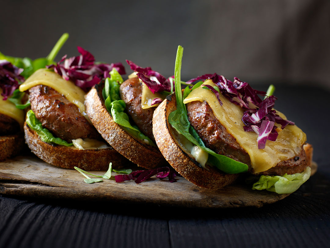 Simple Angus Burger sandwiches 