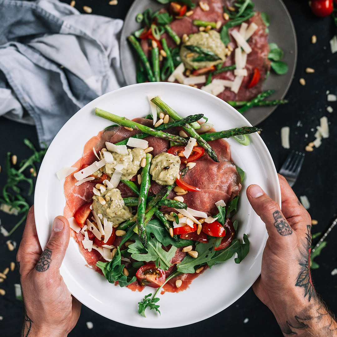 Recipe: Carpaccio With Pesto Truffle Dressing - The Frozen Butcher